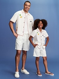 View large product image 5 of 5. Old Navy x Disney© Linen-Blend Sleeveless One-Piece Romper for Baby