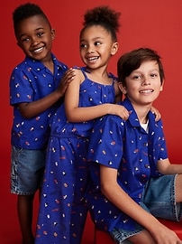 View large product image 5 of 5. Old Navy x Disney© Poplin One-Piece Romper for Baby