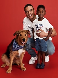 View large product image 3 of 3. Old Navy x Disney© Mickey Mouse Unisex Flag Logo-Graphic T-Shirt for Toddler