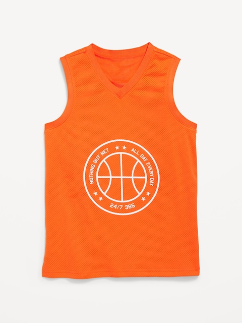 Mesh Graphic Tank Top for Boys