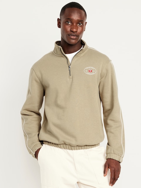 Rotation Fleece Quarter Zip - Brown