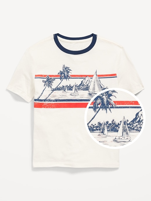 View large product image 1 of 1. Softest Printed Crew-Neck T-Shirt for Boys