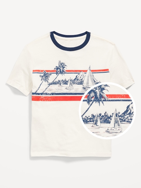 Softest Printed Crew-Neck T-Shirt for Boys
