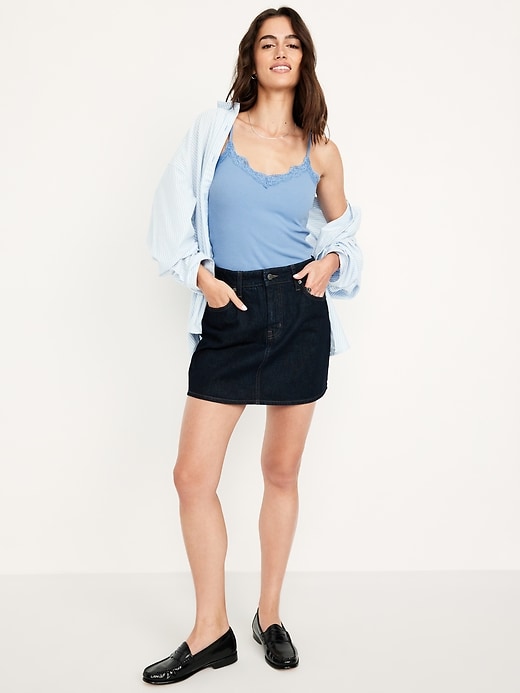 Image number 3 showing, Lace-Trim Cami Tank Top