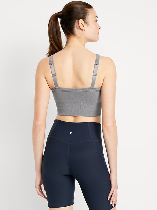 Image number 5 showing, Light Support Fluid Seamless Longline Sports Bra