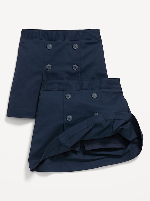 L'image numéro 3 présente Jupe-short à plis d’uniforme scolaire pour Fille (paquet de 2)