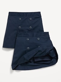 View large product image 3 of 3. School Uniform Pleated Skort 2-Pack for Girls