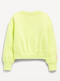 View large product image 3 of 3. Favorite Fleece Oversized Graphic Sweatshirt for Girls