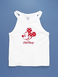 L'image numéro 2 présente Camisole bain de soleil ajustée à imprimé de drapeau et logo Mickey Mouse Old Navy x Disney © pour toute-petite fille