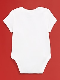 View large product image 4 of 5. Old Navy x Disney© Mickey Mouse Short-Sleeve Flag Logo-Graphic Bodysuit for Baby