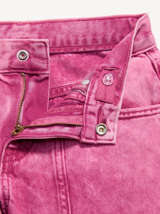 Image number 4 showing, Super Baggy Wide-Leg Cargo Jeans for Girls