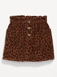 Image number 1 showing, Printed Corduroy Pocket Skirt for Toddler Girls