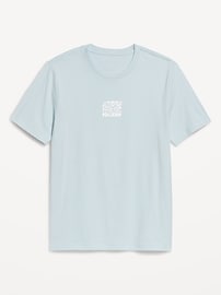 L'image numéro 1 présente T-shirt ras du cou à imprimé