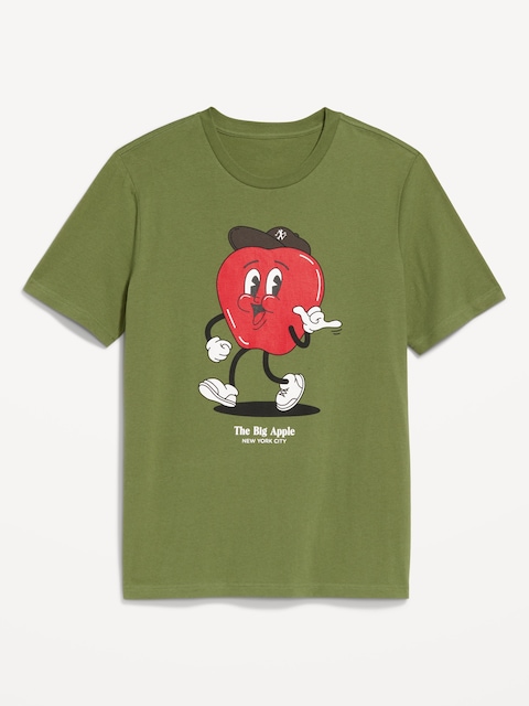 T-shirt ras du cou à imprimé - Vert