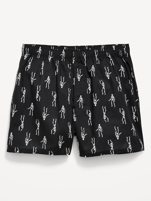 Printed Boxer Shorts - Black