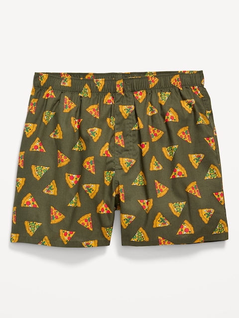 Caleçon boxeur à motif - Boxer Tissé 25:Pizza