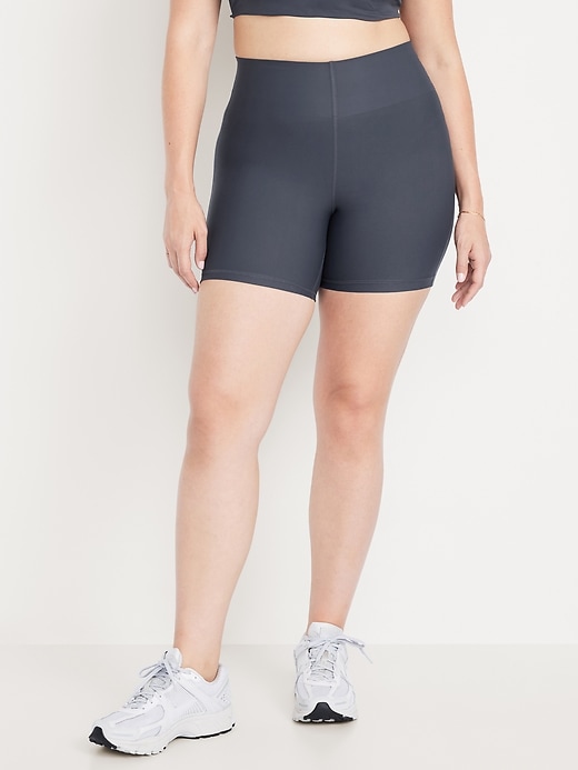 Image number 4 showing, Extra High-Waisted PowerSoft Sculpt Biker Shorts -- 6-inch inseam