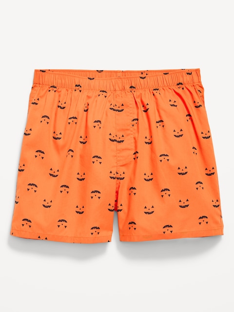 Printed Boxer Shorts - Orange