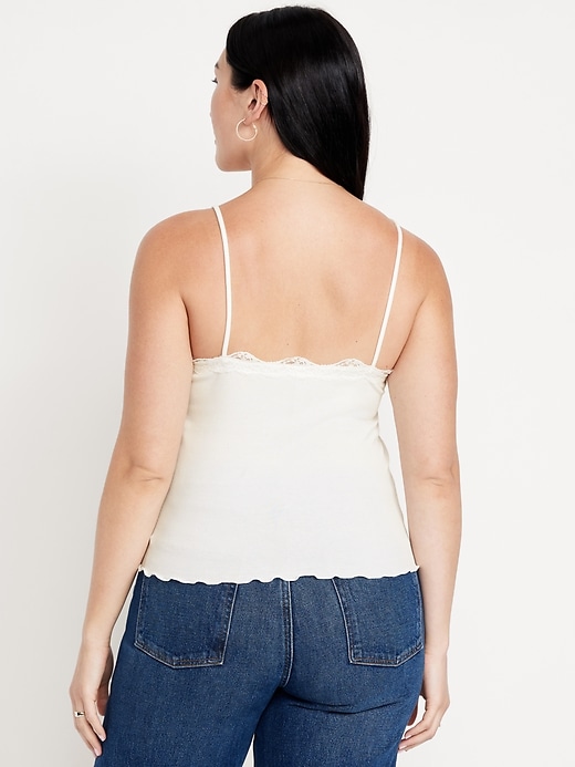 Image number 5 showing, Lace-Trim Cami Tank Top