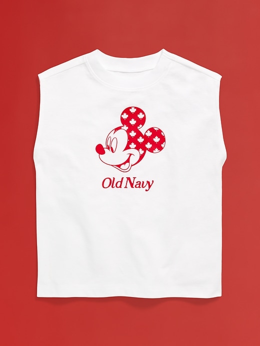 View large product image 2 of 3. Old Navy x Disney© Mickey Mouse Flag Oversized Logo-Graphic Muscle Tank for Toddler Boys