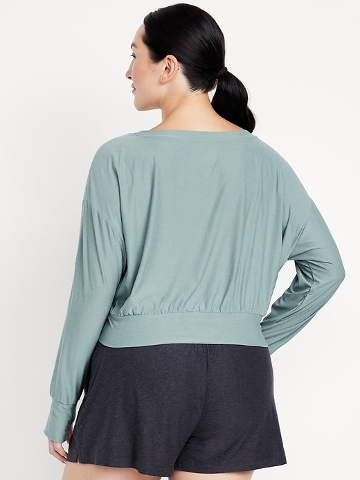 Image number 6 showing, CloudMotion Boat-Neck Top
