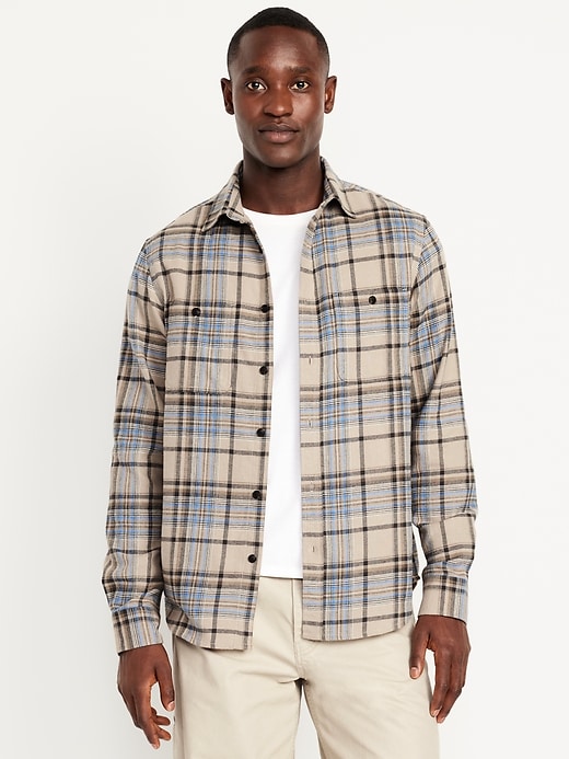 Image number 1 showing, Plaid Flannel Pocket Shirt