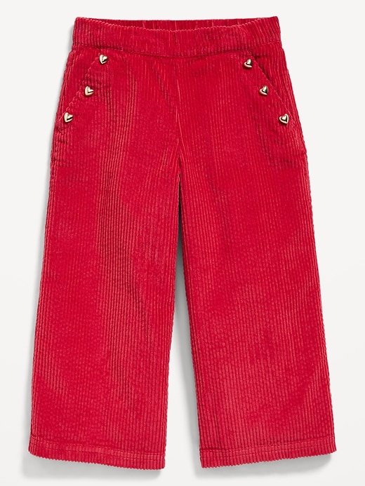 Image number 1 showing, Pull-On Wide-Leg Corduroy Pants for Toddler Girls