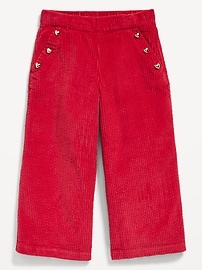 Image number 1 showing, Pull-On Wide-Leg Corduroy Pants for Toddler Girls