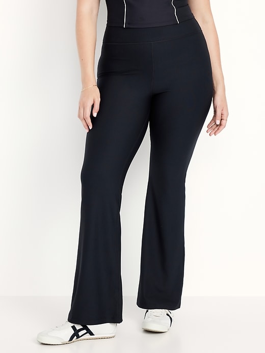 Image number 5 showing, Extra High-Waisted PowerSoft Rib Flare Leggings