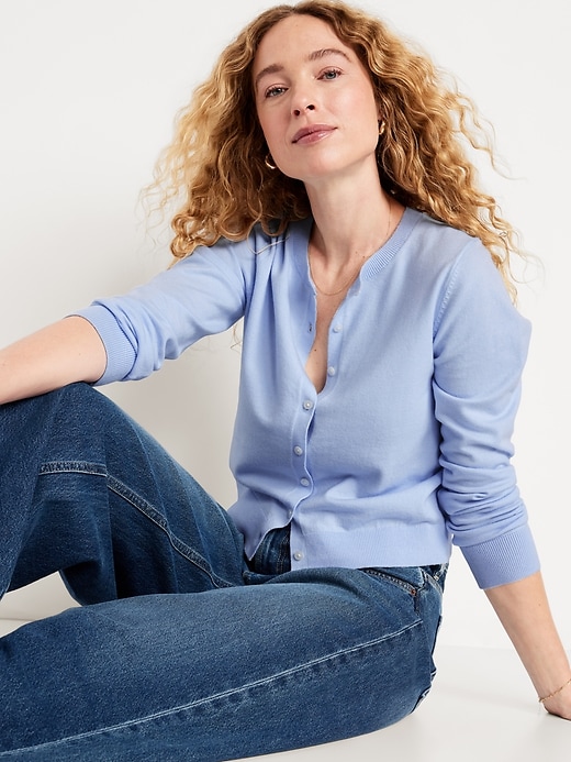 Image number 3 showing, SoSoft Lite Crop Cardigan Sweater