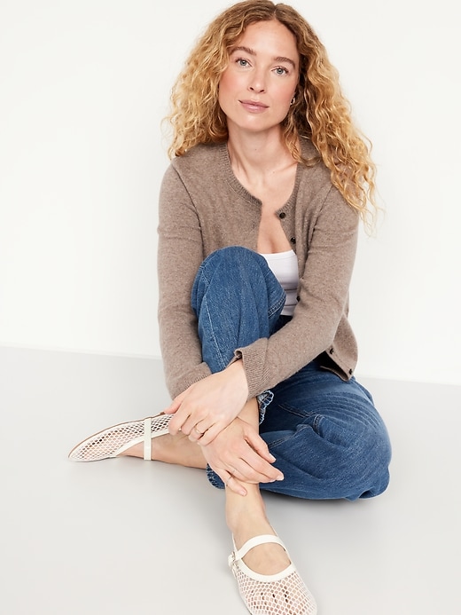 Image number 3 showing, SoSoft Cropped Cardigan Sweater