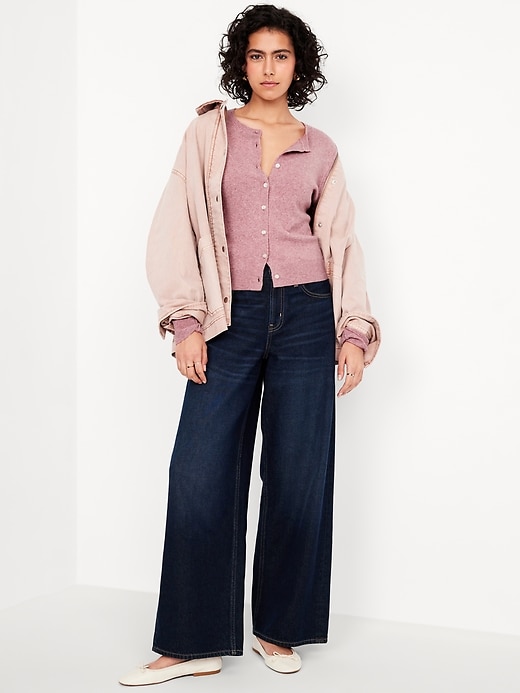 Image number 3 showing, SoSoft Cropped Cardigan Sweater