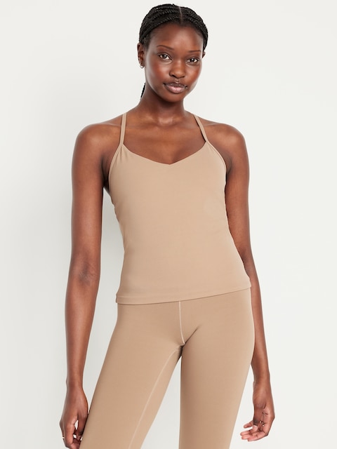 StudioSmooth Racerback Support Top - Beige