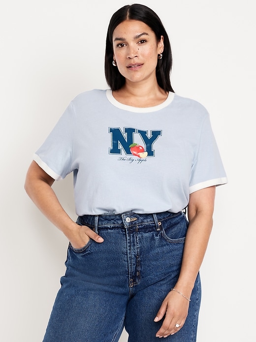 Image number 7 showing, EveryWear Graphic Ringer T-Shirt