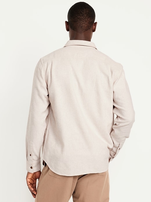 L'image numéro 2 présente Chemise en flanelle à poche