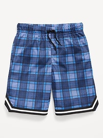 View large product image 4 of 5. Knee Length Mesh Basketball Shorts for Boys