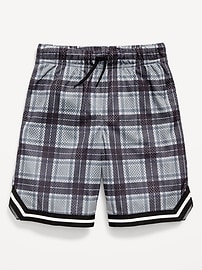 View large product image 3 of 4. Knee Length Mesh Basketball Shorts for Boys