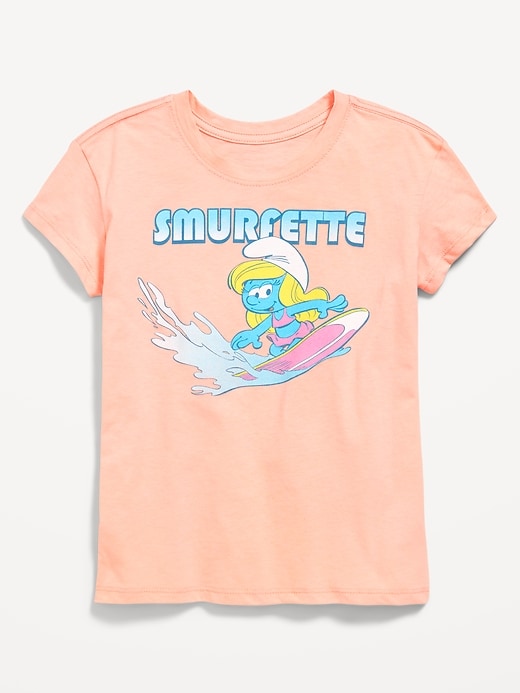 View large product image 1 of 1. The Smurfs™ Graphic T-Shirt for Girls