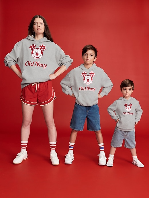 Image number 3 showing, Old Navy x Disney© Mickey Mouse Flag Unisex Graphic Pullover Hoodie for Toddler