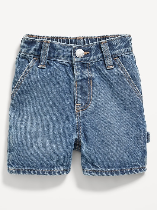 View large product image 1 of 2. Baggy Carpenter Jean Shorts for Toddler Boys