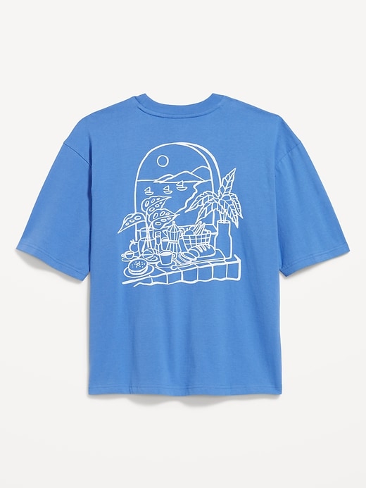 View large product image 2 of 2. Heavyweight Cropped Graphic T-Shirt