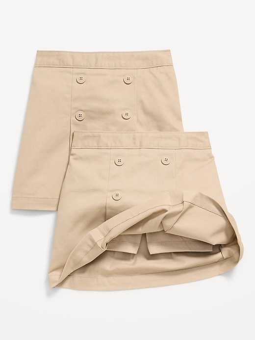 L'image numéro 3 présente Jupe-short à plis d’uniforme scolaire pour Fille (paquet de 2)