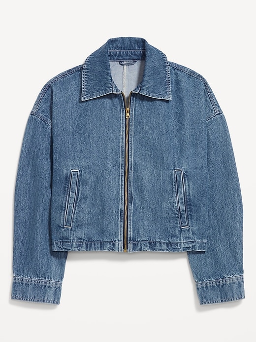 Image number 7 showing, Jean Zip Jacket