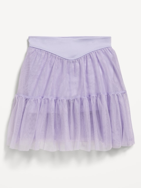 Jupe-short Performance de style tutu à taille haute pour fille