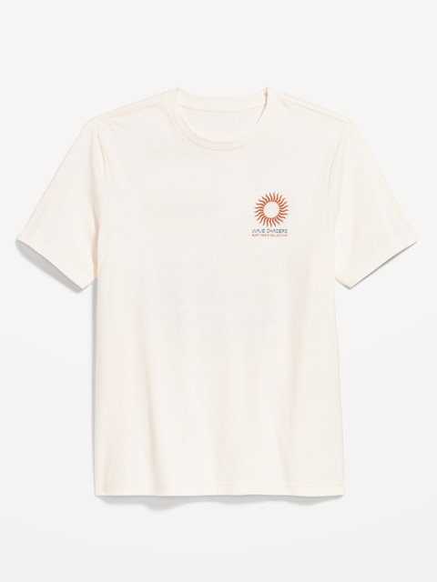Crew-Neck Graphic T-Shirt - Sea Salt And Vinegar