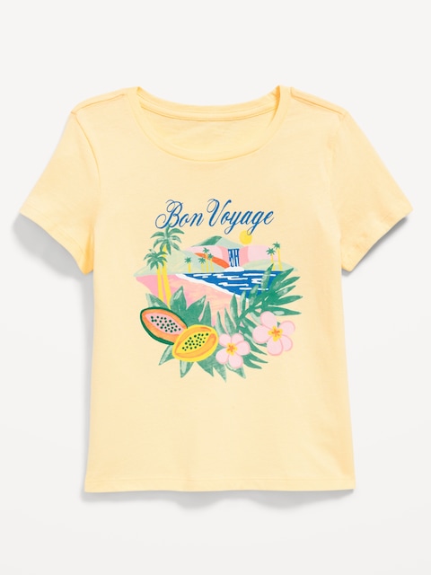 T-shirt à manches courtes à imprimé pour fille