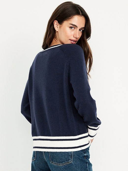 Image number 5 showing, SoSoft Loose V-Neck Sweater