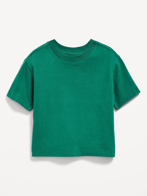 Oversized Boxy T-Shirt for Toddler Boys - Green