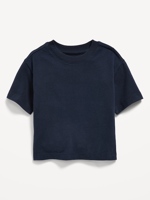 Oversized Boxy T-Shirt for Toddler Boys - In The Navy