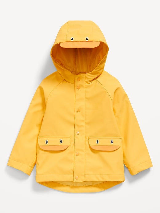 View large product image 2 of 3. Water-Resistant Unisex Critter Hooded Jacket for Toddler